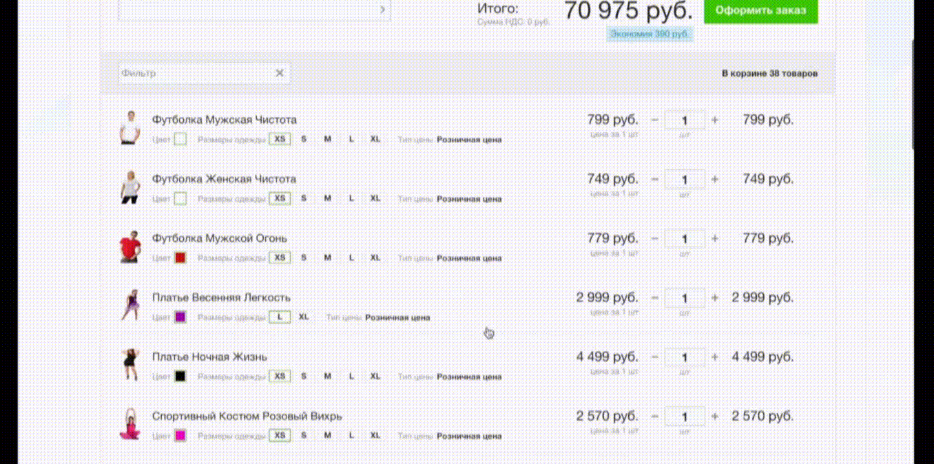 Корзина B2B Корзина B2B